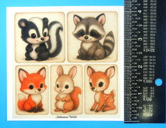 Cute Woodland Animals Sticker Sheet