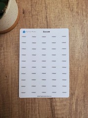 Renew Text Script Stickers for Planners, Journals and Calendars