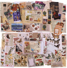 Scrapbook Supplies Pack (400 Pieces) for Art Journaling Bullet Junk Journal Supp