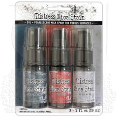 RANGER DISTRESS MICA STAIN -3 COLORS, JUNIPER BERRY, YULETIDE, FROZEN FOG