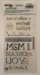 New Sticko MY MOM Binder Stickers FREE SHIP EK Success PHRASE CAFE