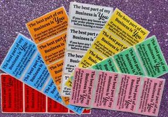 50 THANK YOU STICKERS 2.25″ LABELS SEALS SMALL BUSINESS SCRATCH RESISTANT