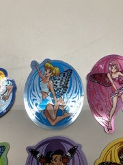 Vintage Stickers Fairy Prism Vending Machine Sticker Dykom 2000 Lot Of 6