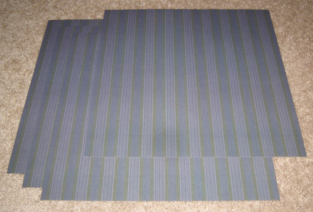 K&Company 12×12 Single Sided Flat Papers(4) ~ Western Cowboy Stripe.