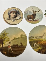 Antique Lot Of 8 Victorian Scrap Paper Ephemera For Collecting Or Scrapbooking