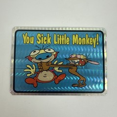 4 PACK Rare Vintage 90s Stickers Ren and Stimpy Prism Vending Machine Sticker