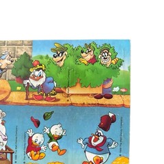 Vintage 1986 Disney Ducktales Full Sheet Graphic Stickers Bank Robbers Design