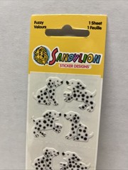 Rare Fuzzy Dalmatian Dog Puppy ￼Stickers – Sandylion Sticker Designs –