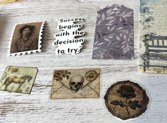 12Pc Vtg Ephemera Pack For Scrapbook Junk Journal Mixed Media Crafts Card Making