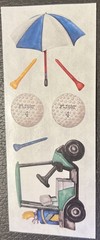 Creative Memories Stickers Golf Cart Balls Tees