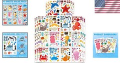 Vibrant 42 Pcs Ocean Animals Stickers – Mix & Match for Endless Creativity!