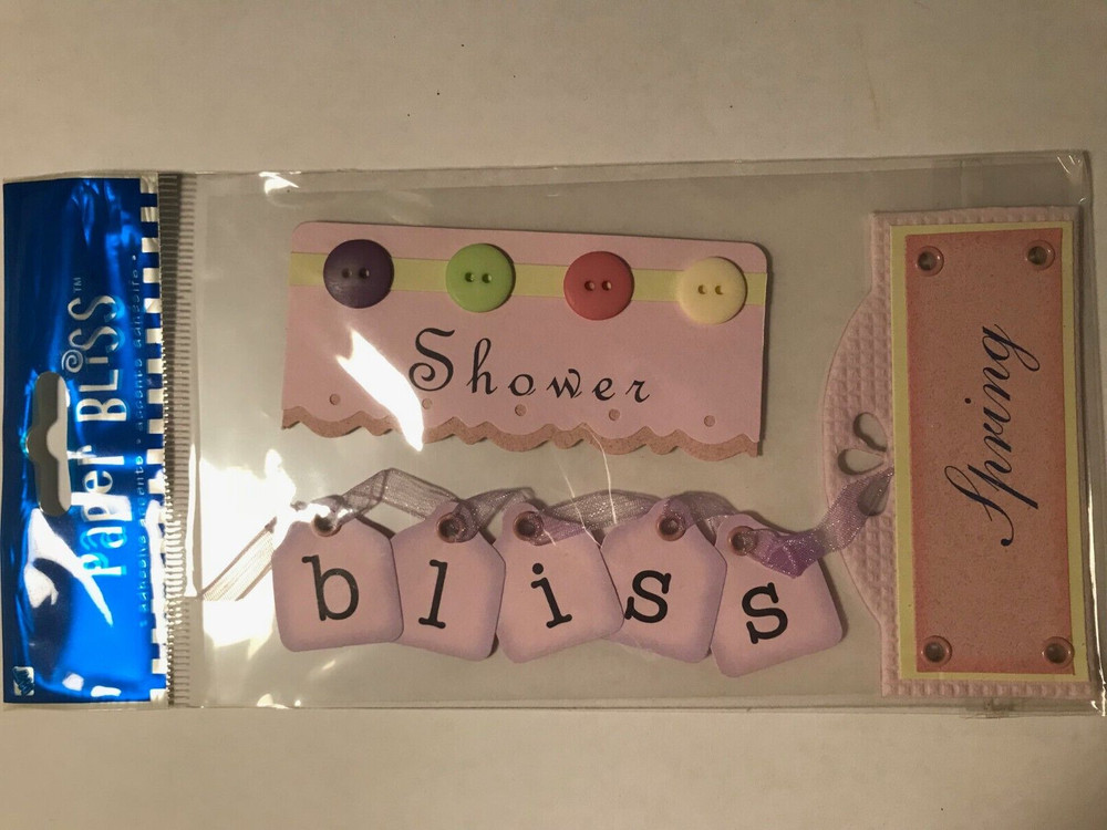 Vintage Paper Bliss SPRING SHOWER BLISS 3-D Garden Signs 94482 Fast FREE Ship!
