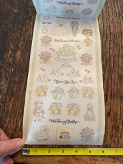 VTG PSX Wedding Stickers ROLL 2004 «Tying the Knot» 38 Sheets 12″x6″, 1330 Total