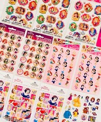 259 Stickers _ Popular Character Lot Little Mermaid Princess Snow White Belle +