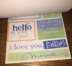 Deja Views Baby Boy 268 Stickers Tablet Blessing Miracle Scrapbook Infant POS-25