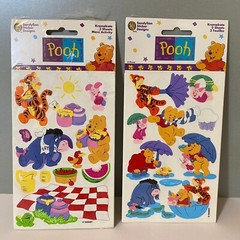 Vintage Sandylion Disney Winnie The Pooh Eeyore Piglet & Tigger Stickers Set