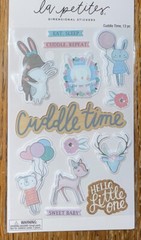 La Petites Sweet BABY Hello Little One Eat Sleep Cuddle Repeat Scrapbook Sticker