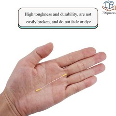 HAHIYO 700Pcs 2mm Yelbow Matte Double 2mm-Matte Yelbow-700Pcs,