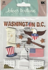 Jolee’s Boutique 3D Stickers WASHINGTON DC Patriotic Theme 55337 Fast FREE Ship!