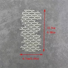 Geometric grid brick wall metal craft die cut cutting dies