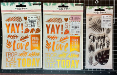 Crate Paper WILD HEART Gold Stickers, Clear Stamps, Happy Life/Charming Thickers