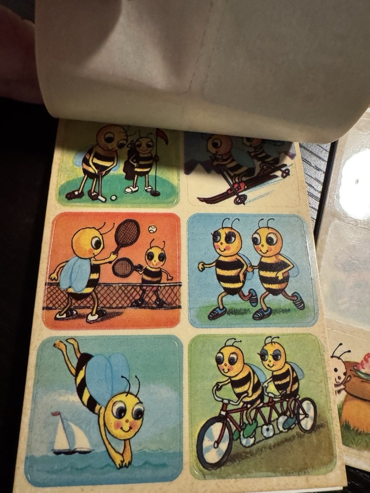 Dennison Seals Stickers Bumble Bees And Lady Bugs 1960’S
