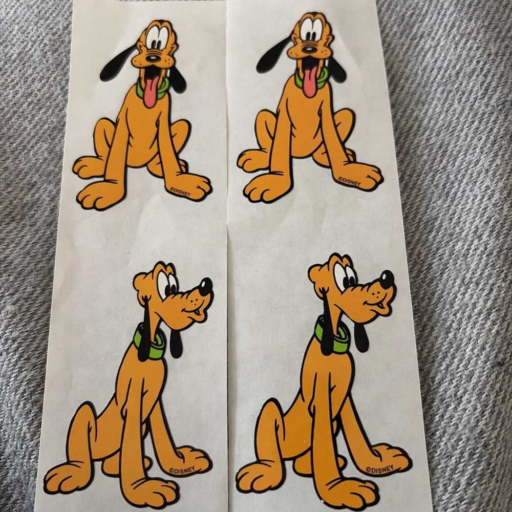 mrs. grossman’s stickers Lot Disney Pluto Dog Favorites