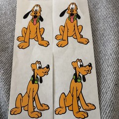 mrs. grossman’s stickers Lot Disney Pluto Dog Favorites