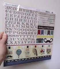 echo park paper company times & seasons 2 alpha stickers set NOS