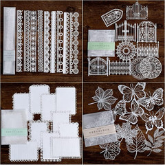 Vintage Scrapbook Paper Lace for Scrapbooking Supplies Kit, 40 Pcs