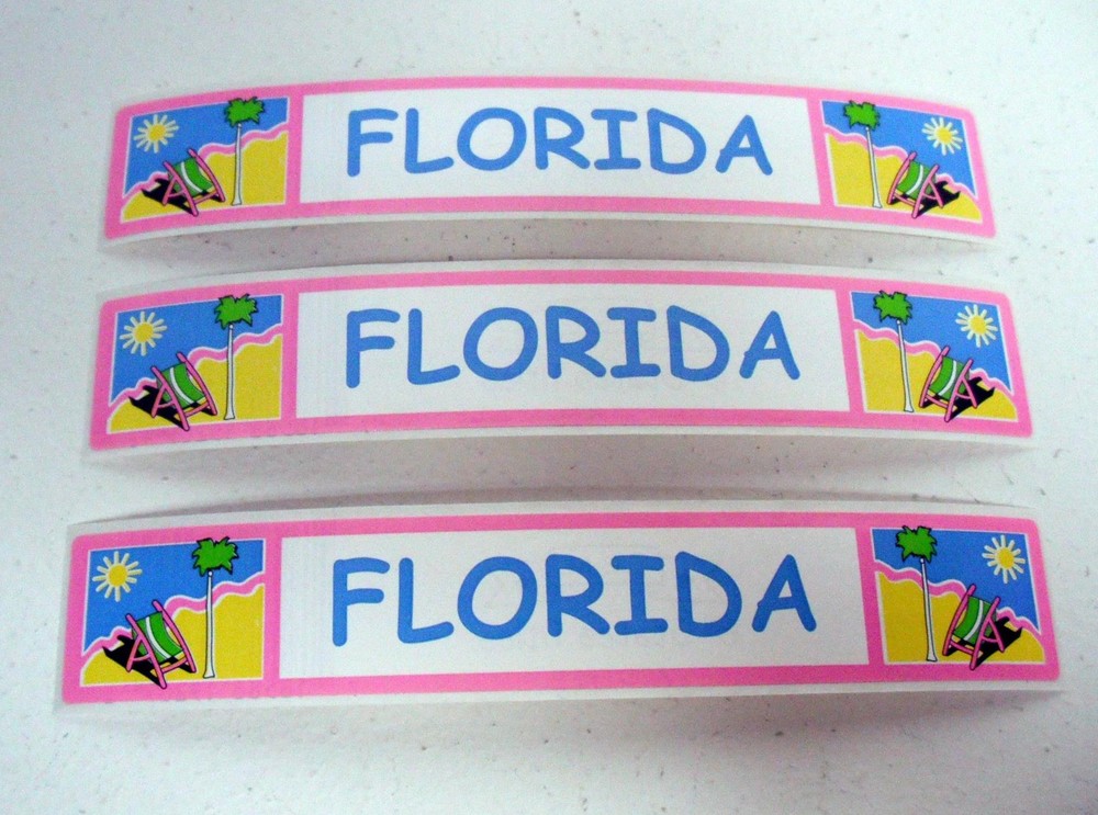 S.R.M. State Titles Banner Stickers FLORIDA