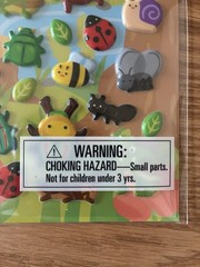 DAISO Puffy 3D Sticker Set Insect Train Sushi Japan Cute Kids Scrapbooking Lot 3