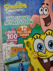 SpongeBob Squarepants Mini Sticker Activity Book 100+ Stickers Colorful Scenes