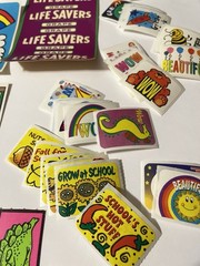 Vintage Sticker LOT 1980s 90s Some Rare Sheets Hallmark Video Game + Dinosaurs