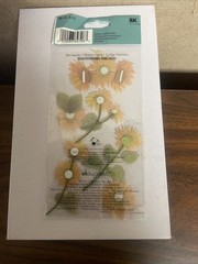 RARE Jolees Sunny Sunflowers Yellow 3D Scrapbook Stickers EK 2012 NEW