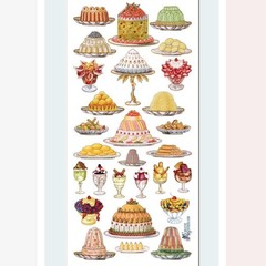 Violette Stickers – French Desserts – Vintage Sweet Treats Sticker Sheet – Craft