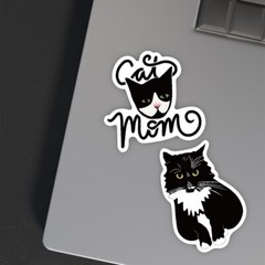 100 pcs Black Cat Stickers, Cute Cat, Hydro flask laptop no residue, 192