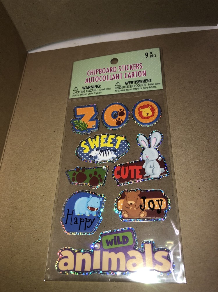 JOLEE’s-Michaels Zoo 9pcSet- Chipboard Stikers-SHIPS FREE!!! 33601