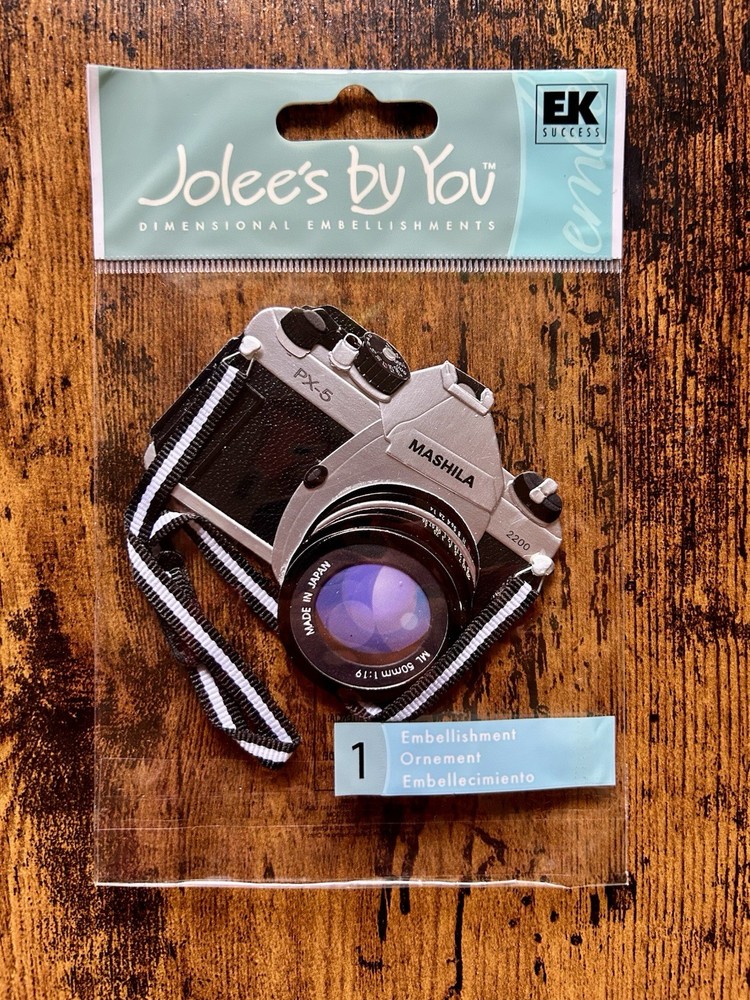 New EK Success Jolee’s By You Collection Camera Dimensional Scrapbook Sticker