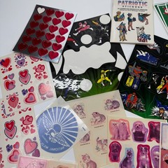 Vintage Loose Sheets Sticker Collection Scrapbook Crafts Lot