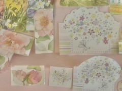 Lot Of 82 Items Perfect For Scrapbooking *Paper Cutouts Ribbon Jewels*