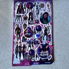 Disney Descendants 3 Sticker Book Kids 4 Sheets Of Puffy Glitter Foil & Glossy
