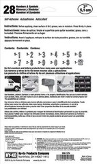 Products MM-32N Self Adhesive Vinyl Die Cut 2″ High Prism Silver 2″ Numbers