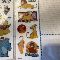 4 Packs Disney Dimensional Nemo, Monsters, Aladdin, Lion King stickers NEW