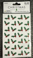 New Lot of 7 Christmas Paper Crafts Felt Stickers Puffy Stickers 3D Stickers