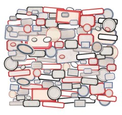Tim Holtz Advantus Labels 0.44″ x 0.63″ to 1.44″ x 2.44″ inches,