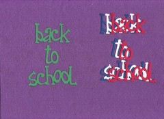 BACK TO SCHOOL #2 September kids die cuts