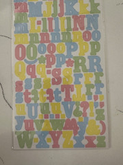 American Craft Remarks Josie Autocollants Stickers 159 PC Alphabet Scrapbooking