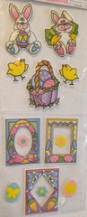 Vtg 3-D Easter Perk-Up Puffy Stickers 3 Packs Single Sheets Cute Novelty