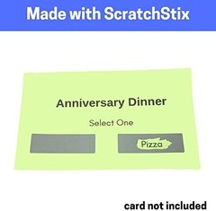 Scratch Off Stickers Labels Rectangle Pack